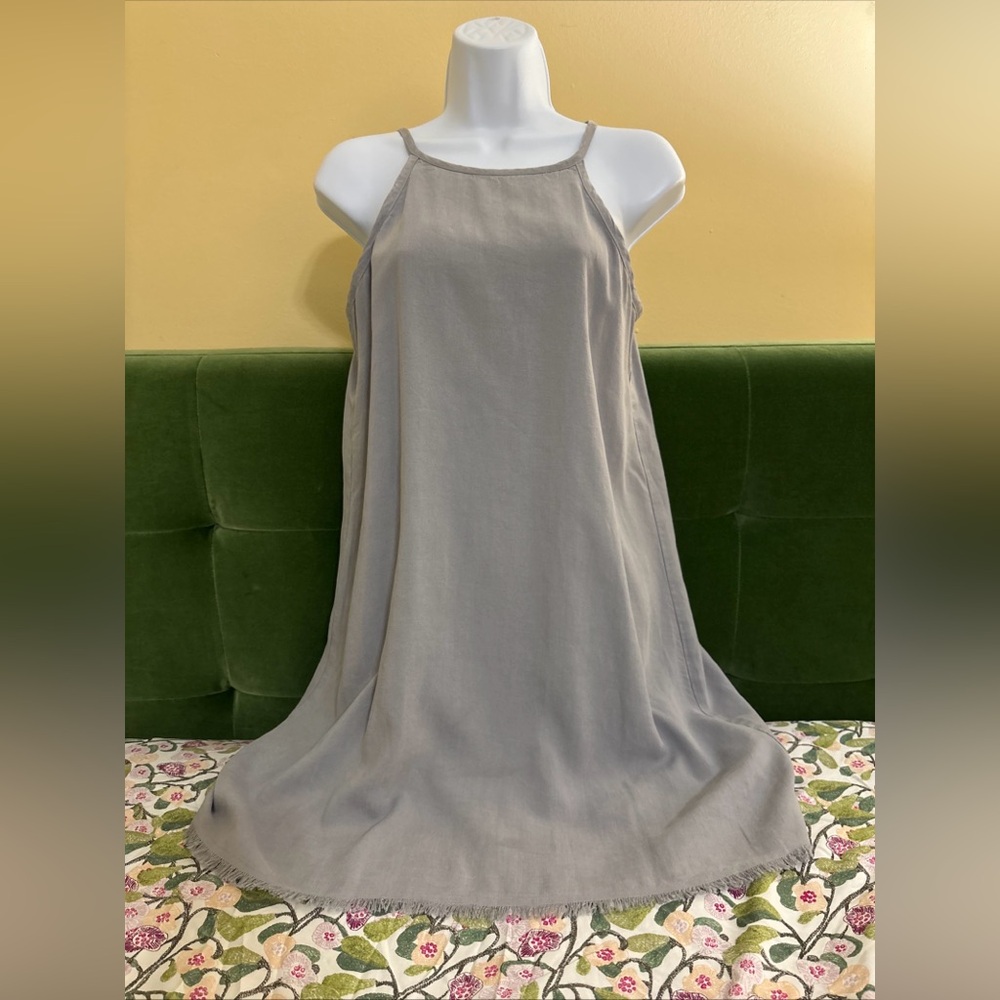 Cloth & Stone 100% Tencel Gray Dress Size XS SOFT Lightweight *READ DESCRIPTION*
